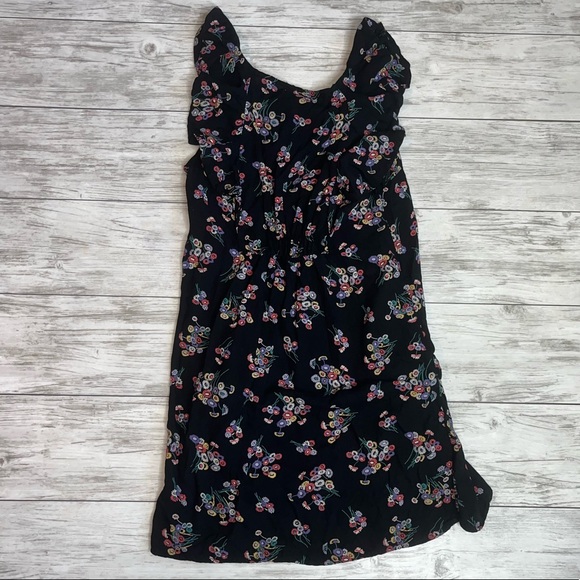 Pins and Needles Black Floral Dress Size Small - Picture 3 of 4